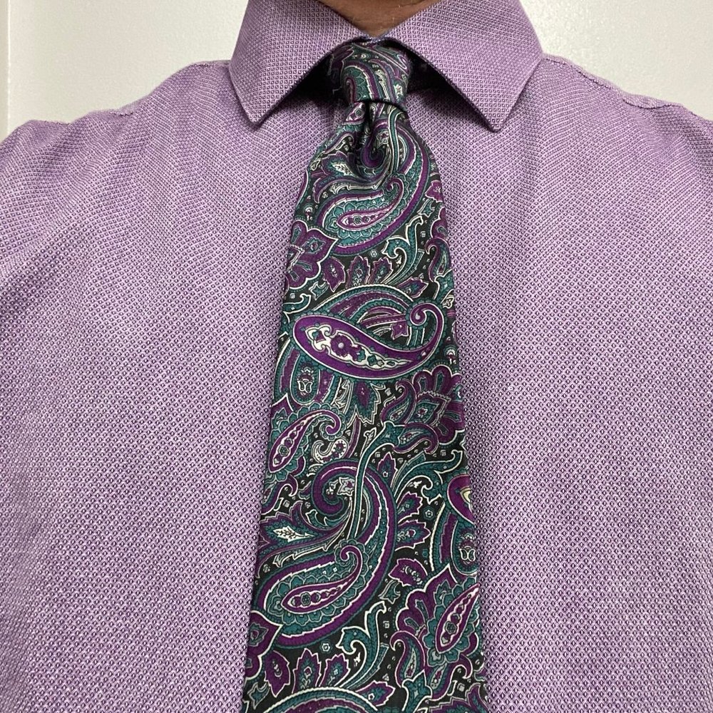 Bert Pulitzer all silk classic paisley men’s tie